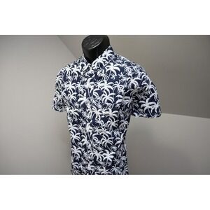 J Crew Flex Wash Dress Shirt‎ Floral Button Up Short Sleeve Mens Size Large